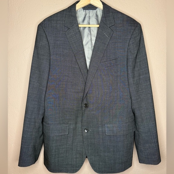 Bonobos Other - Bonobos Men's Jetsetter Wool Blazer Gray Size 38R Professional Tailored Stretch